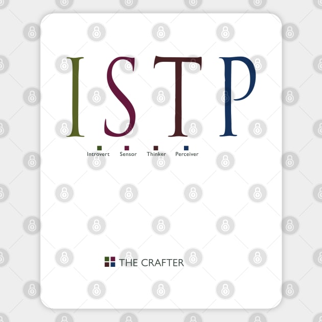 ISTP The Crafter, Myers-Briggs Personality Type Magnet by Stonework Design Studio